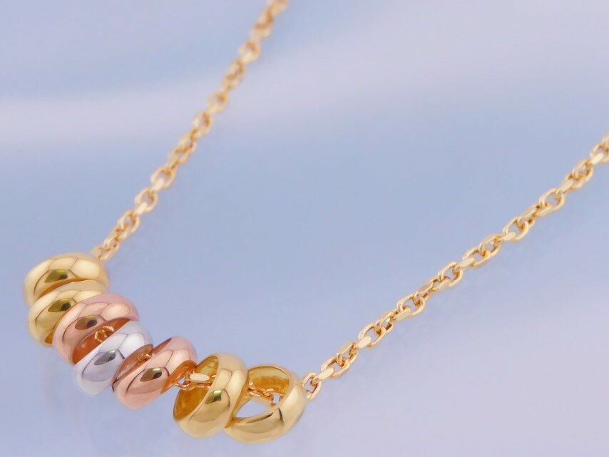 【ふるさと納税】＜ 甲府ジュエリー ＞ ネックレス ペンダント ジュエリー レディース アクセサリー K18 イエローゴールド ピンクゴールド ホワイトゴールド ラッキーリング ギフト プレゼント 保証書付 k001-669 サムネイル3
