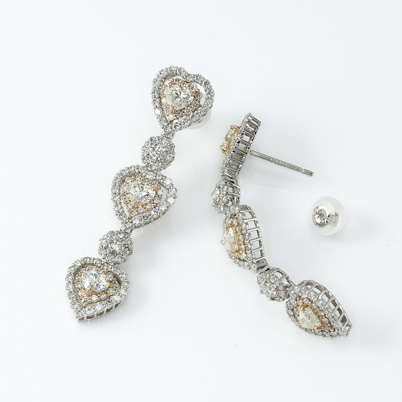 【ふるさと納税】＜ 甲府ジュエリー ＞ ピアス ダイヤモンド ジュエリー レディース アクセサリー 2.74ct ハート プラチナ 18金 ピンクゴールド ギフト プレゼント 誕生日 贈り物 ジュエリーケース付 鑑別書付 保証書付 k001-719 サムネイル3