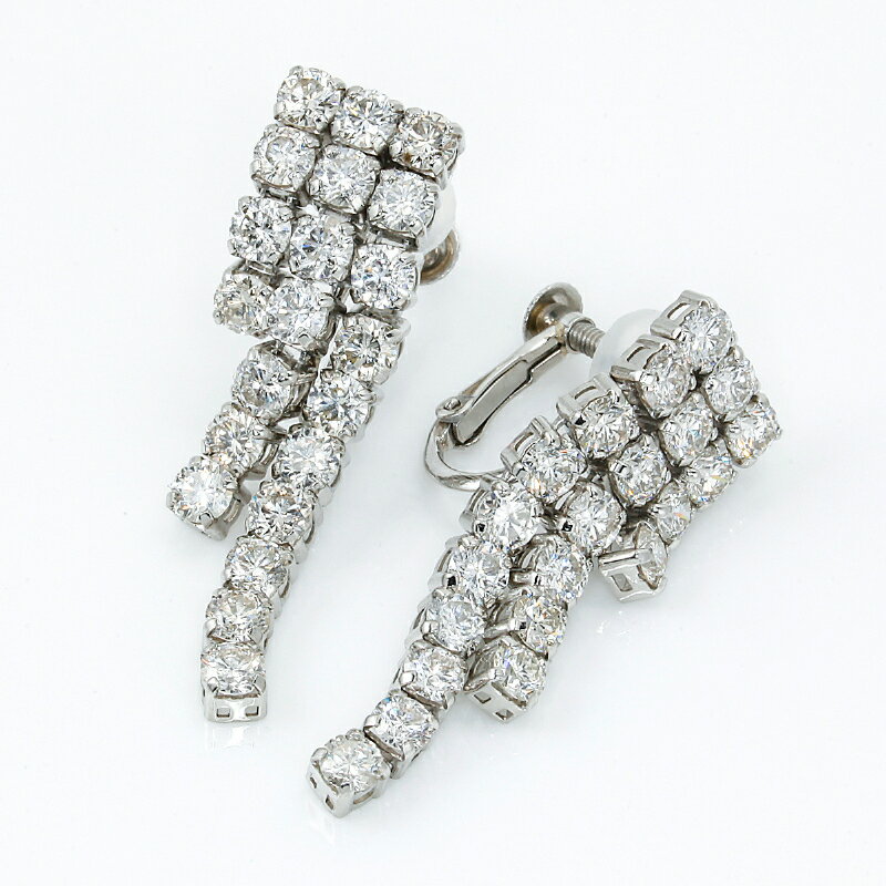 【ふるさと納税】＜ 甲府ジュエリー ＞ イヤリング ダイヤモンド ジュエリー レディース アクセサリー 3.0ct プラチナ 3連 ラインイヤリング ギフト プレゼント 誕生日 贈り物 ジュエリーケース付 鑑別書付 保証書付 k001-777 サムネイル2