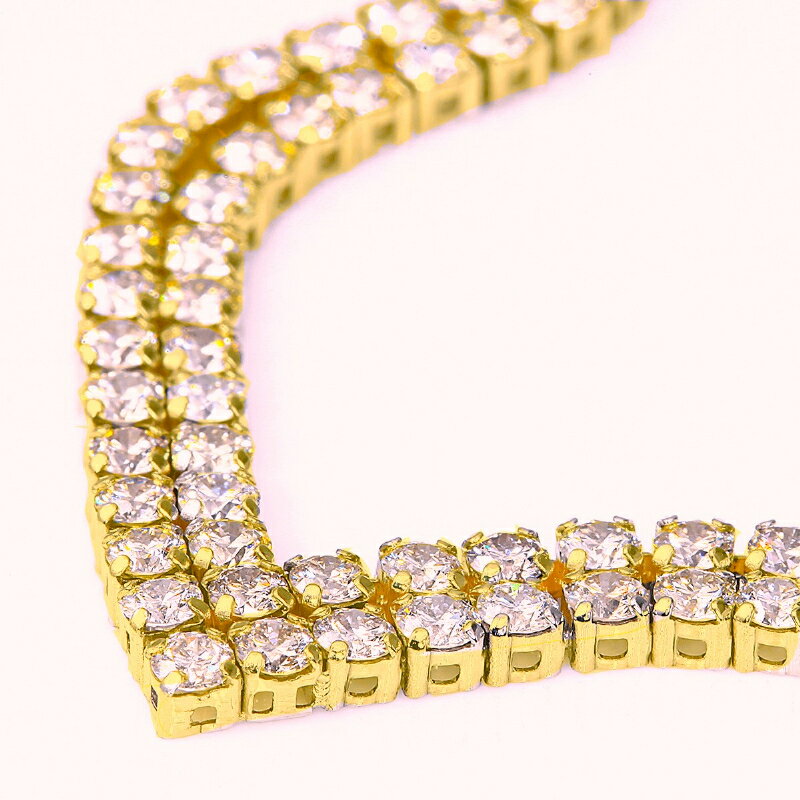 【ふるさと納税】＜甲府ジュエリー＞ ネックレス ペンダント ジュエリー レディース アクセサリー ダイヤモンド 計10.0ctUP 選べる地金 PT900 プラチナ K18 YG テニスネックレス 2連V字 オールアラウンド ギフト プレゼント ジュエリーケース付 鑑別書付 保証書付 k001-780 サムネイル3