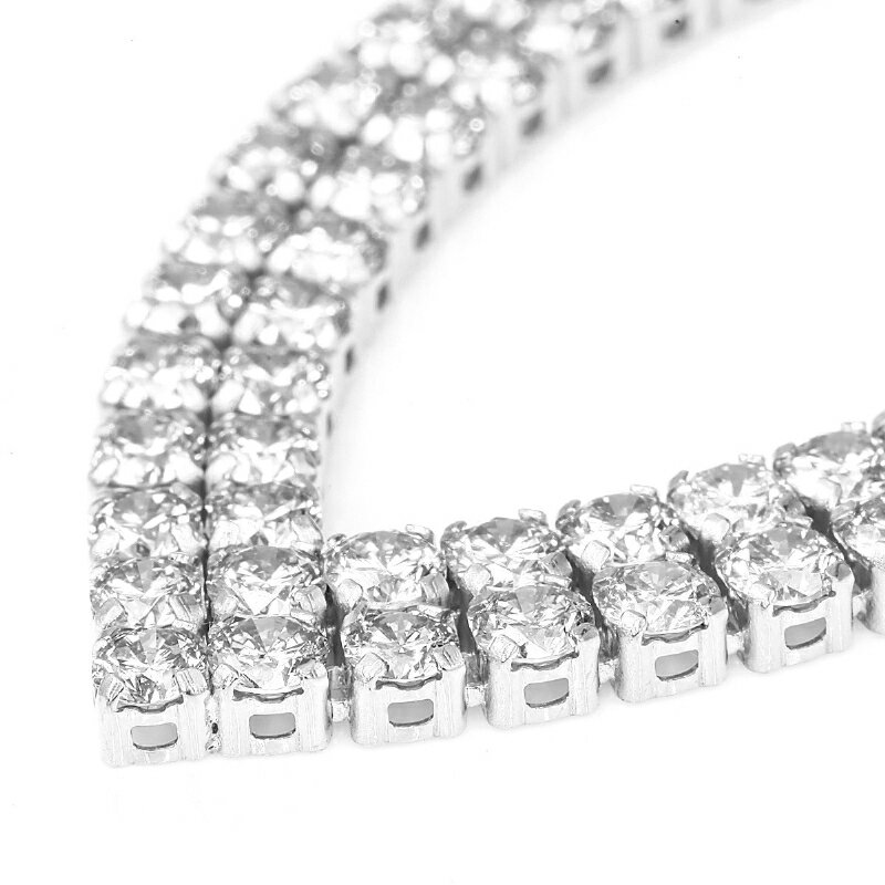 【ふるさと納税】＜甲府ジュエリー＞ ネックレス ペンダント ジュエリー レディース アクセサリー ダイヤモンド 計20.0ctUP 選べる地金 PT900 プラチナ K18 YG テニスネックレス 2連V字 オールアラウンド ギフト プレゼント ジュエリーケース付 鑑別書付 保証書付 k001-782 サムネイル3