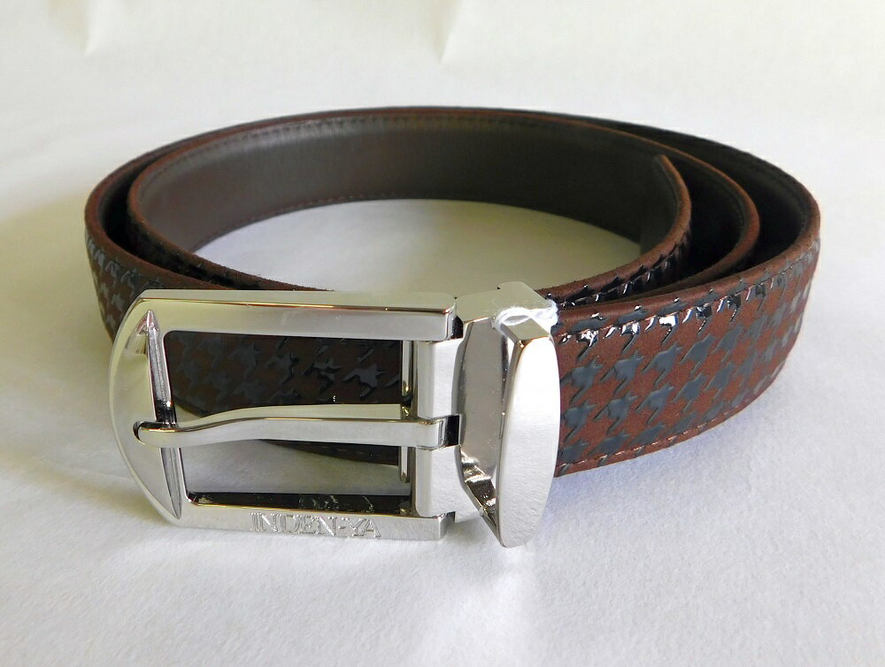 【ふるさと納税】ベルト 札入れ 名刺入れ 3点 セット 茶 山梨 印伝 鹿革 甲州印伝 隼人 革工芸品 0106 k001-113 サムネイル2