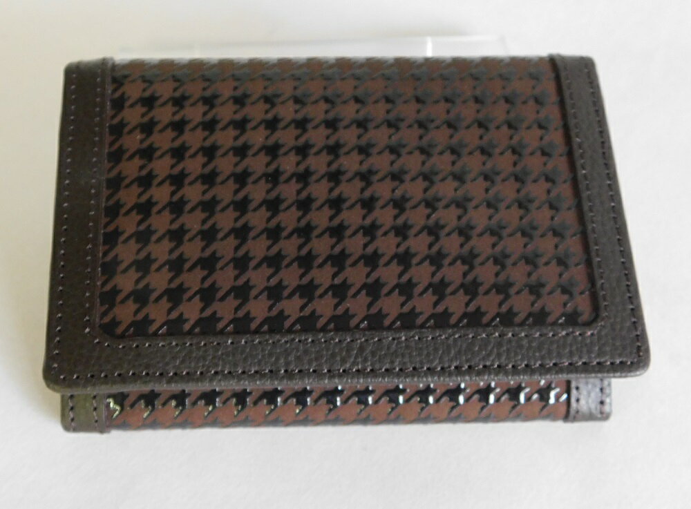 【ふるさと納税】ベルト 札入れ 名刺入れ 3点 セット 茶 山梨 印伝 鹿革 甲州印伝 隼人 革工芸品 0106 k001-113 サムネイル3