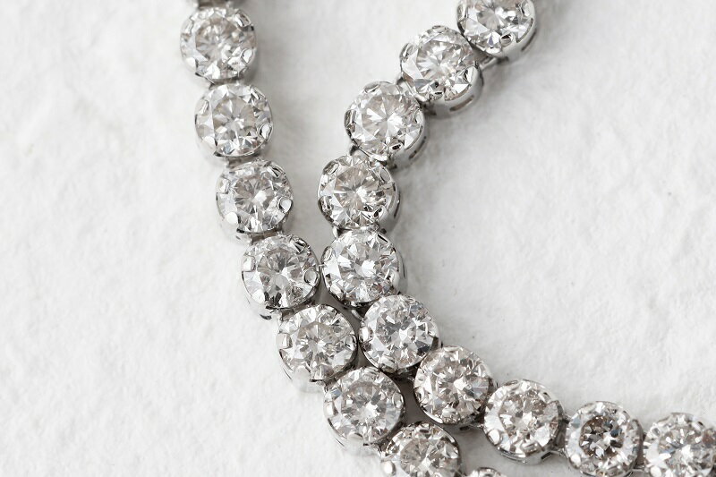 【ふるさと納税】＜ 甲府ジュエリー ＞ ブレスレット ダイヤモンド プラチナ レディース アクセサリー 2カラット 18cm ゴージャス ギフト プレゼント 誕生日 贈り物 ラッピング ケース付 保証書 鑑別書付 k001-477 サムネイル2