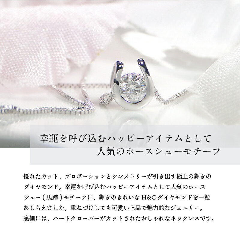 【ふるさと納税】＜ 甲府ジュエリー ＞ ネックレス ダイヤ ペンダント イエローゴールド ピンクゴールド ホワイトゴールド 鑑別書付 保証書付 レディース シンプル 一粒ダイヤ H&C プレゼント 記念日 誕生日 ギフト アクセサリー ラッピング k053-002 サムネイル3