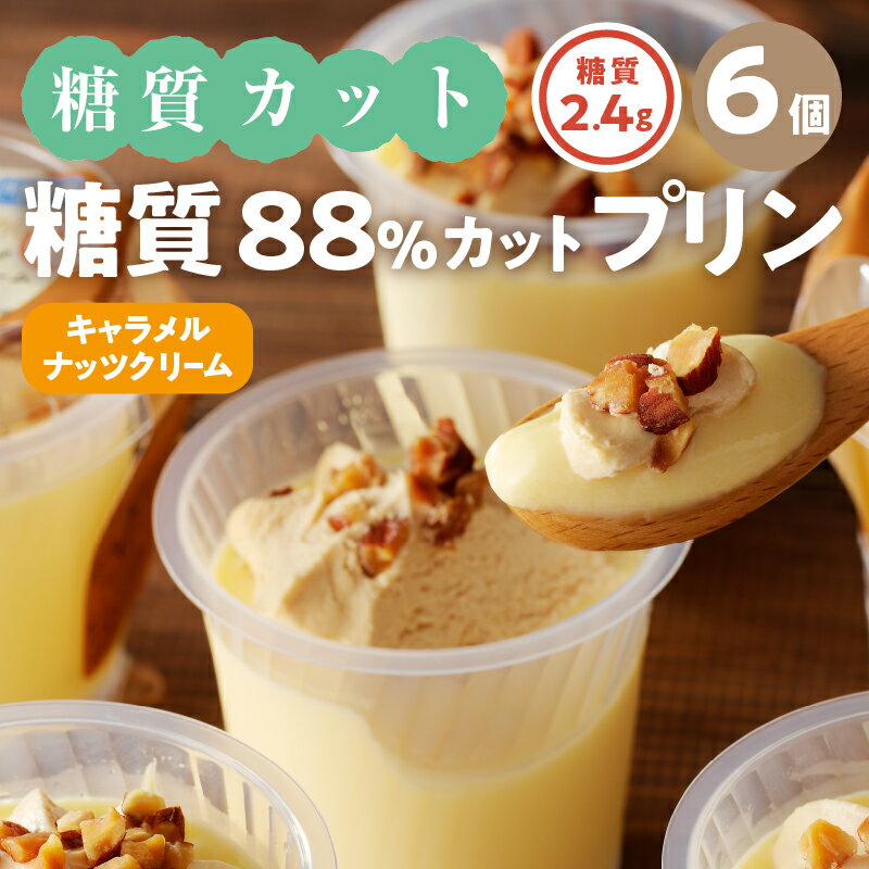【ふるさと納税】 シャトレーゼ プリン 洋菓子 スイーツ お菓子 6個 キャラメル ナッツ クリーム 糖質 オフ 88%カット 低糖質 ヘルシー 冷凍 贈答 ギフト 贈り物 手土産 菓子 有名店 ブランド 母の日 k066-015 - 画像2