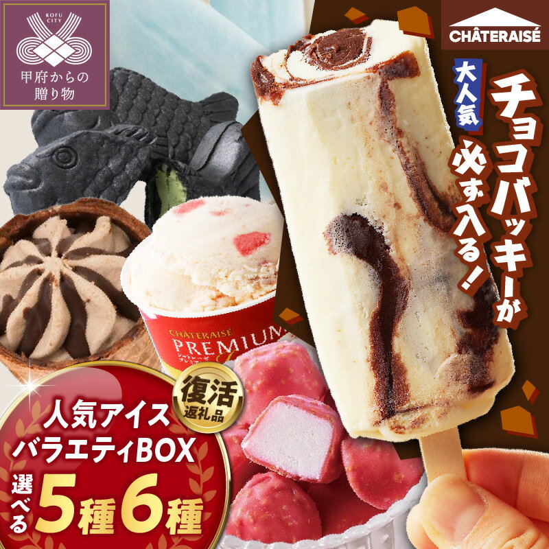 〈ラヴィットで紹介！〉＼復活／ アイス 母の日 チョコバッキー アイスクリーム 【シャトレーゼ】 数量・発送月が選べる スイーツ アソート バラエティBOX 5種 6種 バニラ 大容量 食べ比べ 人気 定番 セット 贈り物 ギフト 夏 休み お中元 お歳暮 k066-018