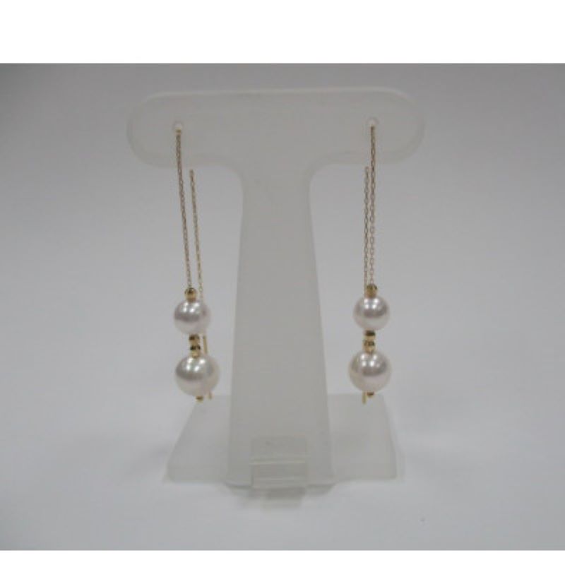 【ふるさと納税】＜ 甲府ジュエリー ＞ ピアス ジュエリー レディース アクセサリー K18 イエローゴールド あこや真珠 4珠 ミラーボール ジュエリーケース付 鑑別書付 保証書付 k072-027 サムネイル3