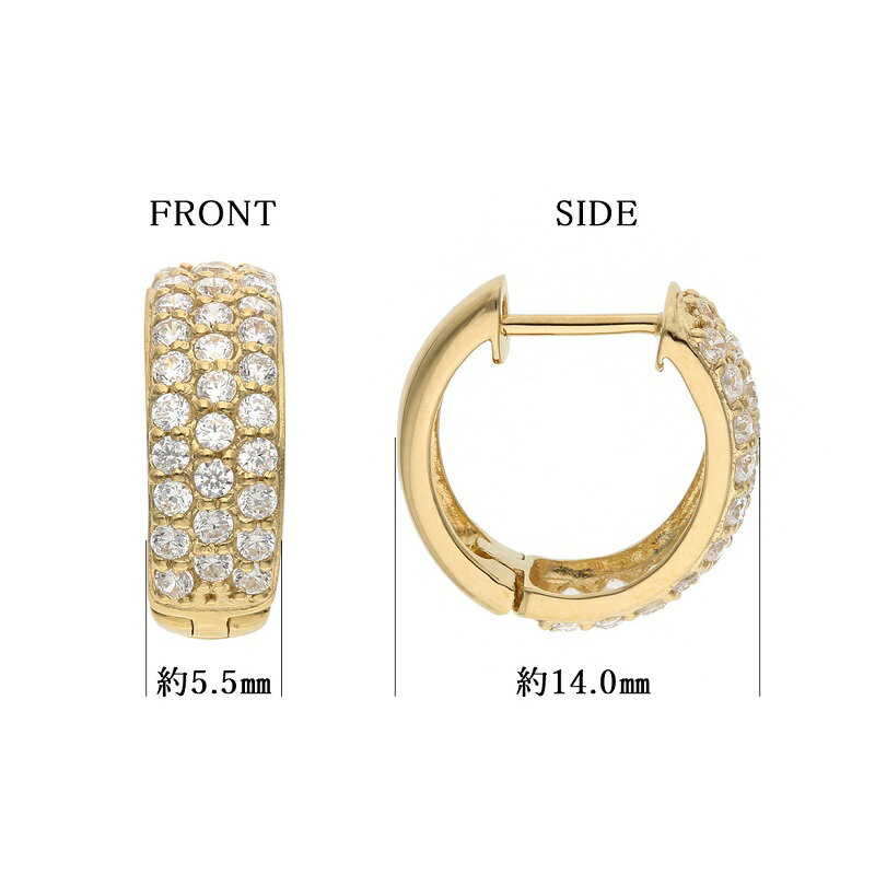 【ふるさと納税】＜ 甲府ジュエリー ＞ ピアス ダイヤモンド レディース ジュエリー アクセサリー 大人 シンプル 上品 K18 ダイヤ ギフト プレゼント 贈り物 誕生日 ジュエリーケース付 保証書付 k094-089 サムネイル2