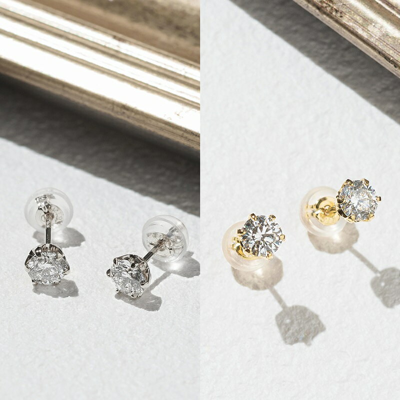 【ふるさと納税】＜ 甲府ジュエリー ＞ ピアス ジュエリー アクセサリー レディース おしゃれ シンプル デザインピアス K18 イエローゴールド Pt900 プラチナ 選べる地金 ギフト プレゼント ジュエリーケース付 保証書付 鑑別書付 k094-150 サムネイル3