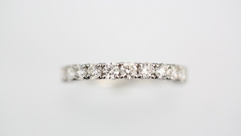 【ふるさと納税】＜ 甲府ジュエリー ＞ リング 指輪 レディース ダイヤモンド 1.00ct ジュエリー アクセサリー おしゃれ プラチナ Pt950 ハーフ エタニティ ジュエリーケース付 鑑別書付 保証書付 k101-065 サムネイル2