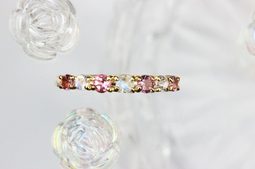 【ふるさと納税】 ＜ 甲府ジュエリー ＞ リング 指輪 ジュエリー レディース アクセサリー 選べるストーン ピンクトルマリン ロイヤルブルームーンストーン タンザナイト ブルートパーズ シトリン ペリドット K10 YG ギフト プレゼント ジュエリーケース付 保証書付 k101-092 サムネイル2