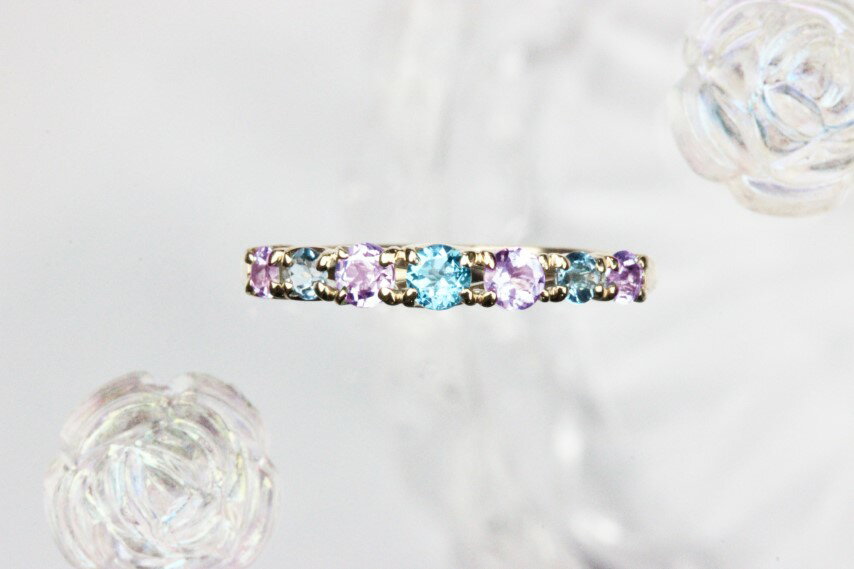 【ふるさと納税】 ＜ 甲府ジュエリー ＞ リング 指輪 ジュエリー レディース アクセサリー 選べるストーン ピンクトルマリン ロイヤルブルームーンストーン タンザナイト ブルートパーズ シトリン ペリドット K10 YG ギフト プレゼント ジュエリーケース付 保証書付 k101-092 サムネイル3