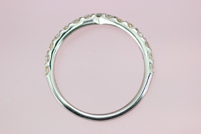 【ふるさと納税】＜ 甲府ジュエリー ＞ リング ジュエリー アクセサリー レディース ダイヤモンド 0.50ct プラチナ Pt900 Vライン ハーフエタニティ ギフト プレゼント ジュエリーケース付 鑑別書付 保証書付 k101-020 サムネイル3