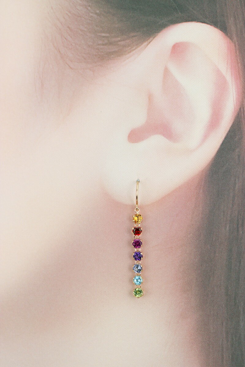 【ふるさと納税】＜ 甲府ジュエリー ＞ ピアス ジュエリー アクセサリー レディース 宝石 厄除け 開運 お守り アミュレット K10 イエローゴールド ギフト プレゼント ジュエリーケース付 保証書付 k101-015 サムネイル3