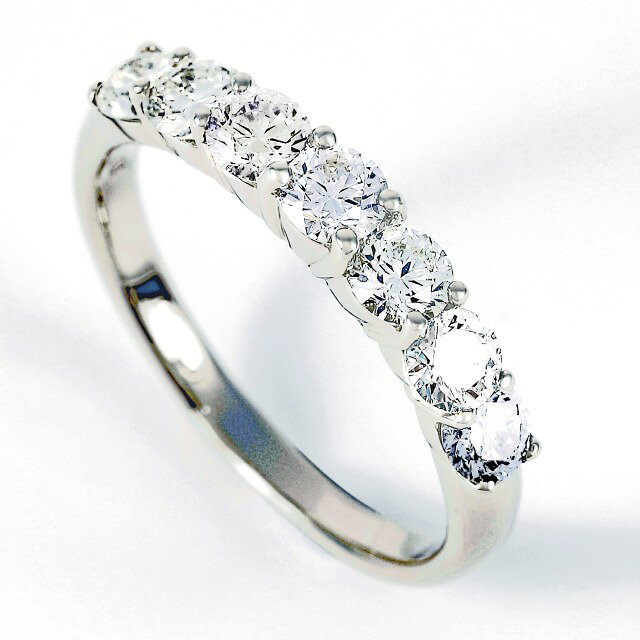 【ふるさと納税】＜ 甲府ジュエリー ＞ リング 指輪 レディース ジュエリー アクセサリー プラチナ ダイヤモンド 1カラット ハーフエタニティ ギフト プレゼント ジュエリーケース付 保証書付 鑑別書付 k098-045 サムネイル3