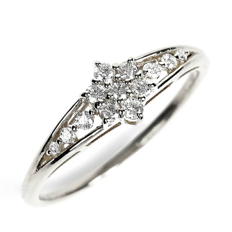 【ふるさと納税】＜ 甲府ジュエリー ＞ リング ダイヤモンド 指輪 ジュエリー アクセサリー レディース 計0.20カラット プラチナ セブンスター ギフト プレゼント 誕生日 ジュエリーケース付 鑑別書付 保証書付 k098-237 サムネイル3