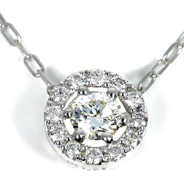 【ふるさと納税】＜ 甲府ジュエリー ＞ ネックレス ペンダント ダイヤモンド ジュエリー アクセサリー レディース プラチナ PT900 PT850 0.15CT 小振り フラワータイプ ギフト プレゼント ジュエリーケース付 鑑別書付 保証書付 k098-356 サムネイル2