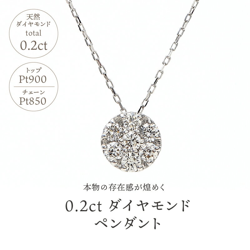【ふるさと納税】＜ 甲府ジュエリー ＞ ネックレス ペンダント ダイヤモンド 0.2ct レディース ジュエリー アクセサリー プラチナ シンプル 綺麗 大人 ご褒美 揺れる きらきら ギフト プレゼント 誕生石 贈り物 ラッピング 鑑別カード付 保証書付 k098-143 - 画像2