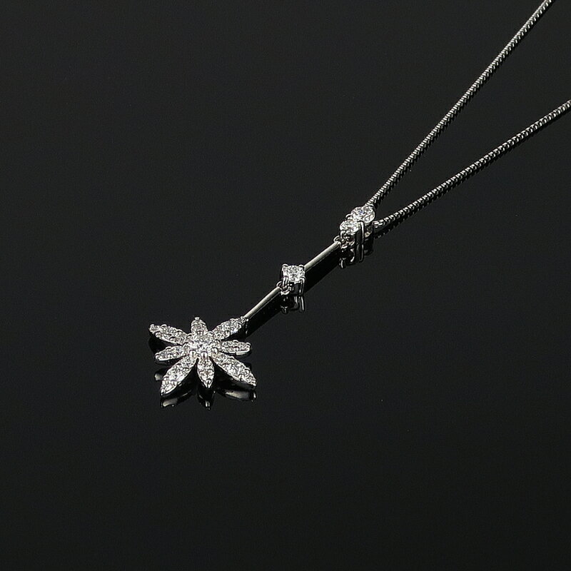 【ふるさと納税】＜ 甲府ジュエリー ＞ ペンダント ネックレス ダイヤモンド ジュエリー アクセサリー レディース 0.4ct PT900 PT850 プラチナ 縦長 普段使い ギフト プレゼント ジュエリーケース付 鑑別書付 保証書付 k120-061 サムネイル3