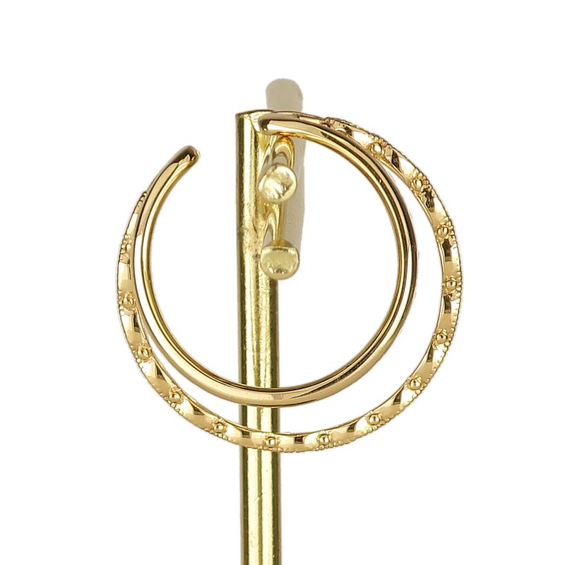 【ふるさと納税】＜ 甲府ジュエリー ＞ イヤーカフ ジュエリー アクセサリー K18 イエローゴールド アンティーク調 2連タイプ ジュエリーケース付 保証書付 k120-038 サムネイル3