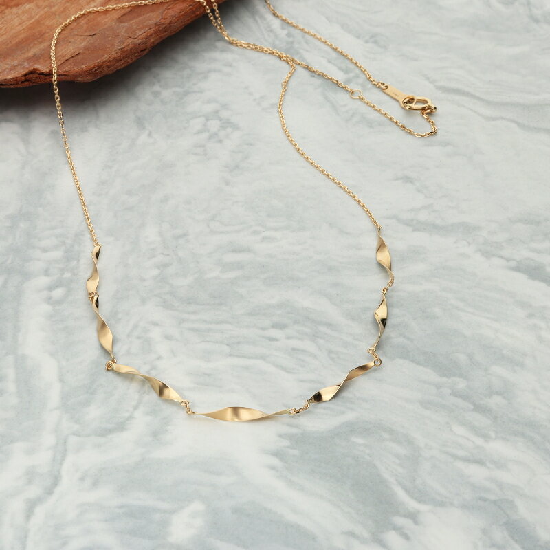 【ふるさと納税】＜ 甲府ジュエリー ＞ ネックレス ペンダント レディース K18 ゴールド ジュエリー アクセサリー ダブルテクスチャー ギフト プレゼント ネックレスケース付 鑑別書付 保証書付 k115-052 サムネイル2