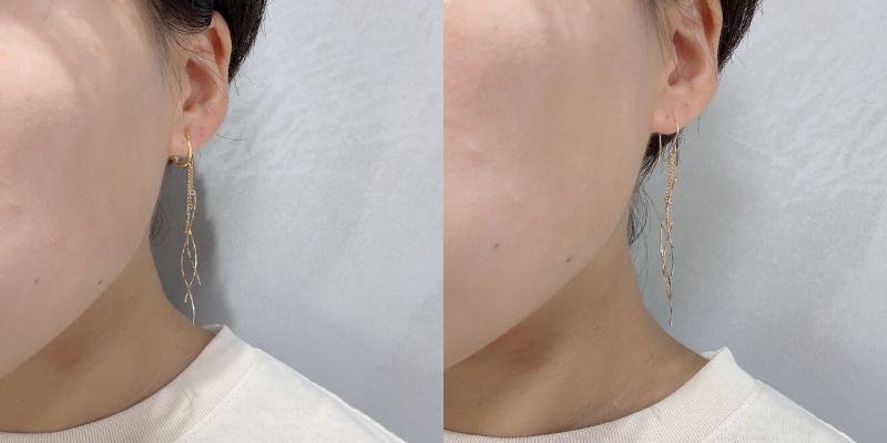 【ふるさと納税】＜ 甲府ジュエリー ＞ ピアス イヤリング ジュエリー レディース アクセサリー 選べる種類 K14 ゴールドフィルド ロング ウェーブ 華やか ギフト プレゼント 保証書付 k115-109 サムネイル3