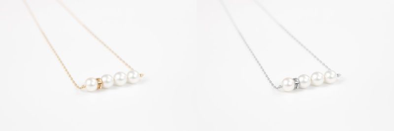 【ふるさと納税】 ＜ 甲府ジュエリー ＞ ネックレス ペンダント ジュエリー レディース アクセサリー 選べる地金 K18 プラチナ アコヤ真珠 9mm 上質 大粒 シンプル ライン 華やか 前で着け外し 簡単操作 オシャレ 使いやすい ジュエリーケース付 保証書付 k118-084 サムネイル2