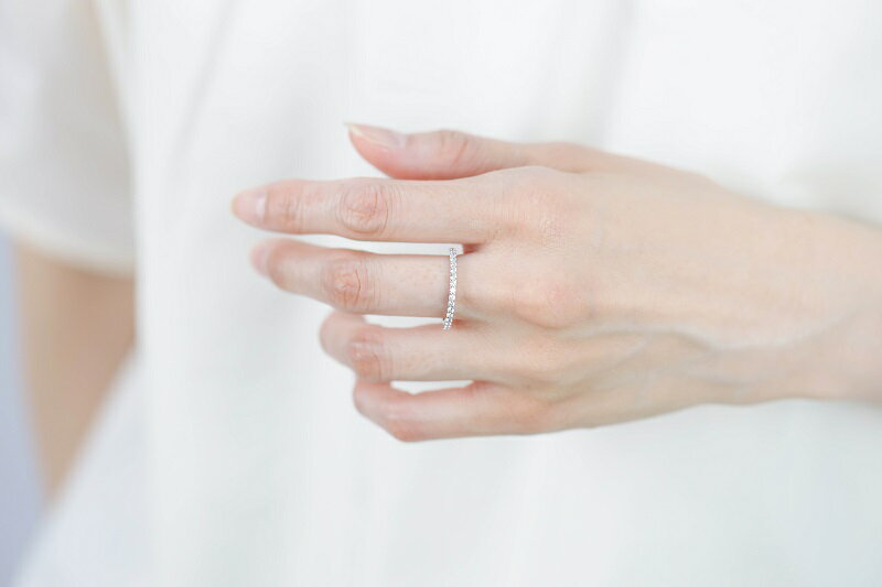 【ふるさと納税】＜ 甲府ジュエリー ＞ リング 指輪 ジュエリー レディース アクセサリー ダイヤモンド 0.32ct プラチナ Pt950 傷＆歪みに強い ジュエリーケース付 保証書付 k118-104 サムネイル3