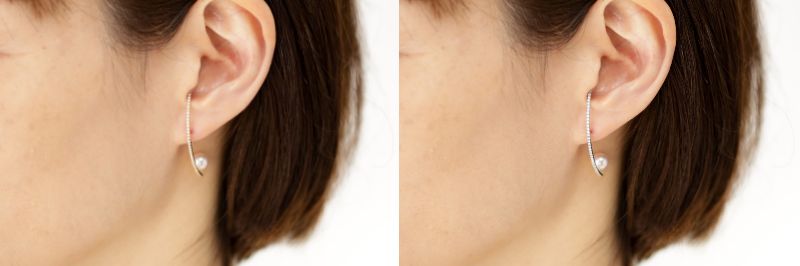 【ふるさと納税】＜ 甲府ジュエリー ＞ ピアス ジュエリー レディース アクセサリー ダイヤモンド 計0.36ct 選べる地金 K18 イエローゴールド PT950 プラチナ ロングピアス 華やか 曲線 上品 普段使い ギフト プレゼント ジュエリーケース付 保証書付 k118-134 サムネイル3