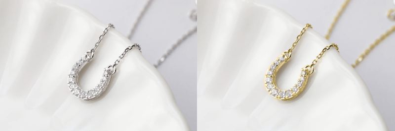 【ふるさと納税】＜ 甲府ジュエリー ＞ ネックレス ペンダント ジュエリー アクセサリー レディース ダイヤモンド 選べる地金 K18 プラチナ 馬蹄 リバーシブル お守り 2way ジュエリーケース付 保証書付 k118-085 サムネイル2