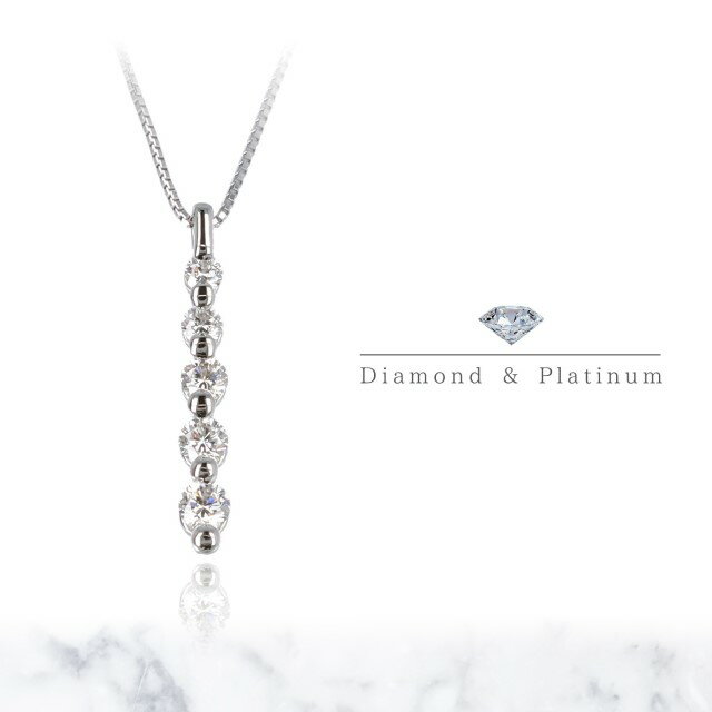 【ふるさと納税】＜ 甲府ジュエリー ＞ ネックレス ペンダント レディース ジュエリー アクセサリー プラチナ Yライン ダイヤモンド 0.30ct スライド式 アジャスター付き 45cm ジュエリーケース付 ギフト プレゼント 鑑別書付 保証書付 k122-032 サムネイル2