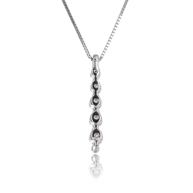 【ふるさと納税】＜ 甲府ジュエリー ＞ ネックレス ペンダント レディース ジュエリー アクセサリー プラチナ Yライン ダイヤモンド 0.30ct スライド式 アジャスター付き 45cm ジュエリーケース付 ギフト プレゼント 鑑別書付 保証書付 k122-032 サムネイル3