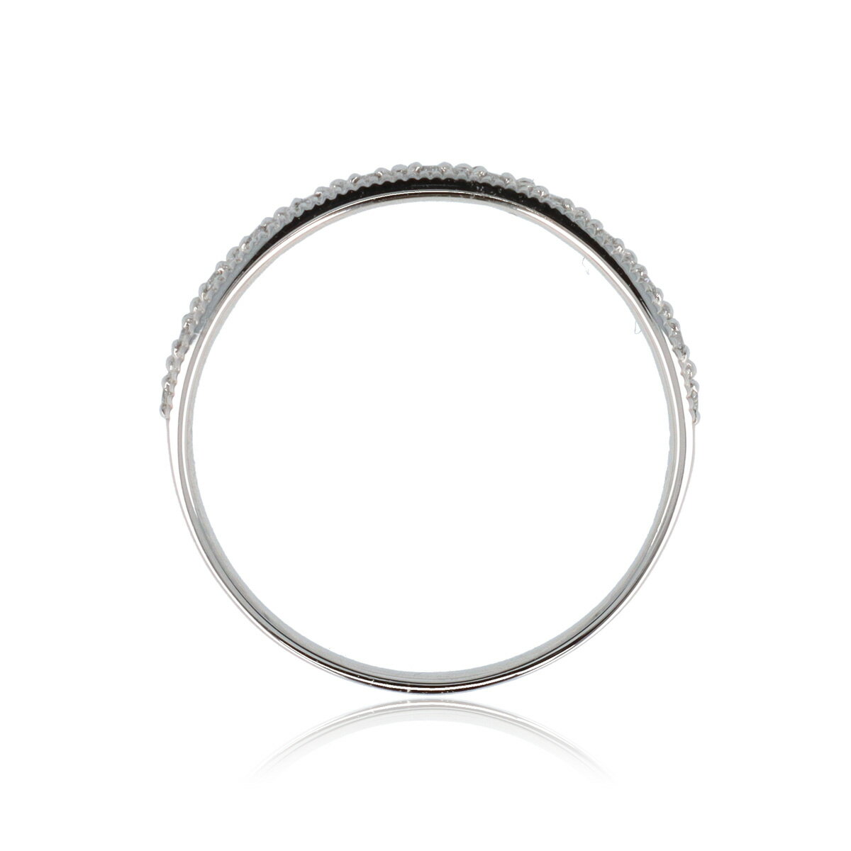 【ふるさと納税】＜ 甲府ジュエリー ＞ リング レディース ジュエリー アクセサリー プラチナ ハーフ ダイヤモンド 0.06ct ジュエリーケース付 ギフト プレゼント 鑑別書付 保証書付 k122-055 サムネイル2