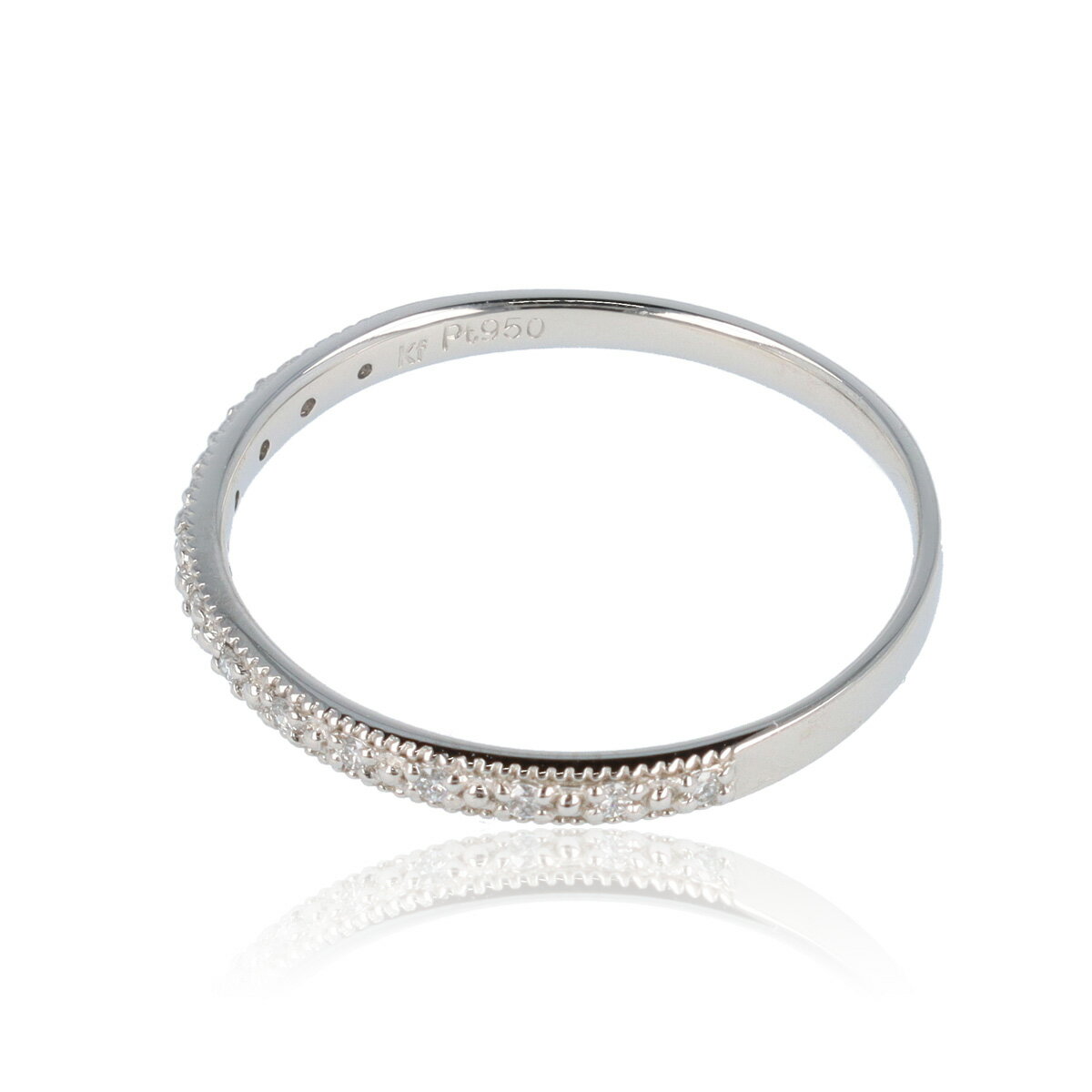 【ふるさと納税】＜ 甲府ジュエリー ＞ リング レディース ジュエリー アクセサリー プラチナ ハーフ ダイヤモンド 0.06ct ジュエリーケース付 ギフト プレゼント 鑑別書付 保証書付 k122-055 サムネイル3