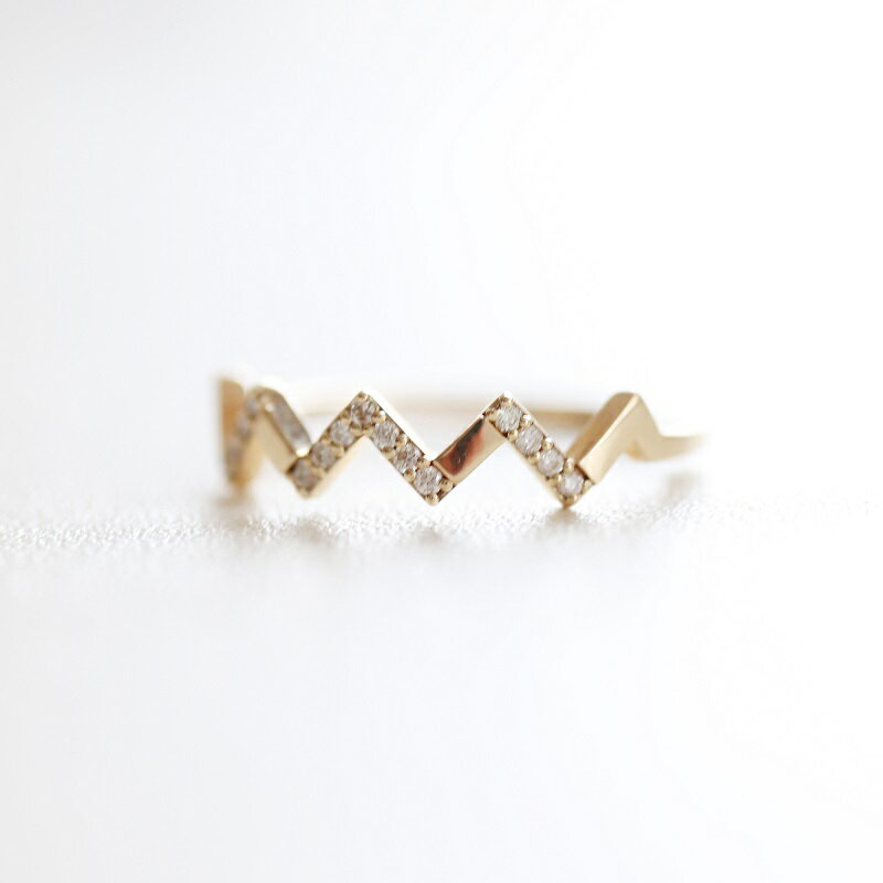 【ふるさと納税】＜ 甲府ジュエリー ＞ リング レディース ジュエリー アクセサリー ダイヤモンド 0.06ct イエローゴールド K10 YG ギフト プレゼント 専用ケース付 鑑別書付 保証書付 k122-073 サムネイル2