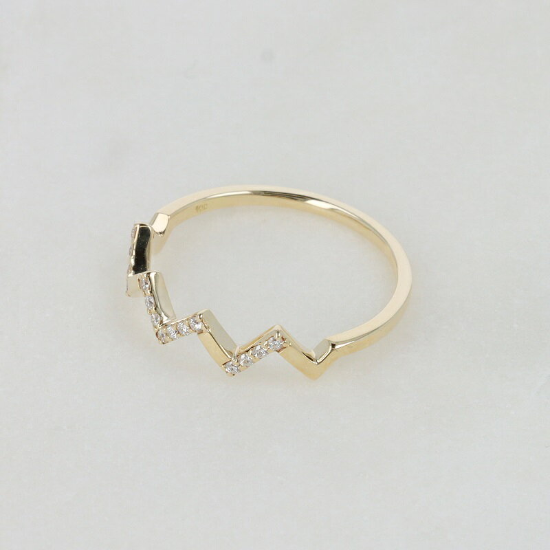 【ふるさと納税】＜ 甲府ジュエリー ＞ リング レディース ジュエリー アクセサリー ダイヤモンド 0.06ct イエローゴールド K10 YG ギフト プレゼント 専用ケース付 鑑別書付 保証書付 k122-073 サムネイル3