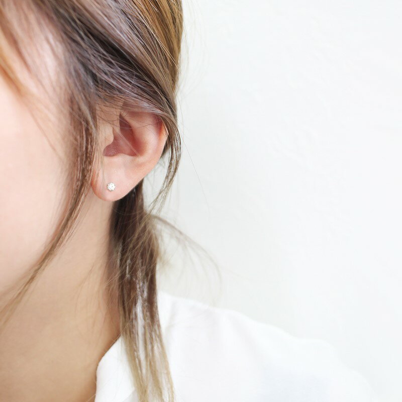 【ふるさと納税】＜ 甲府ジュエリー ＞ ピアス ダイヤモンド ジュエリー レディース メンズ アクセサリー 計0.4ct 一粒 PT900 プラチナ 男女兼用 ギフト プレゼント 鑑別書付 保証書付 ケース付 k109-070 - 画像3