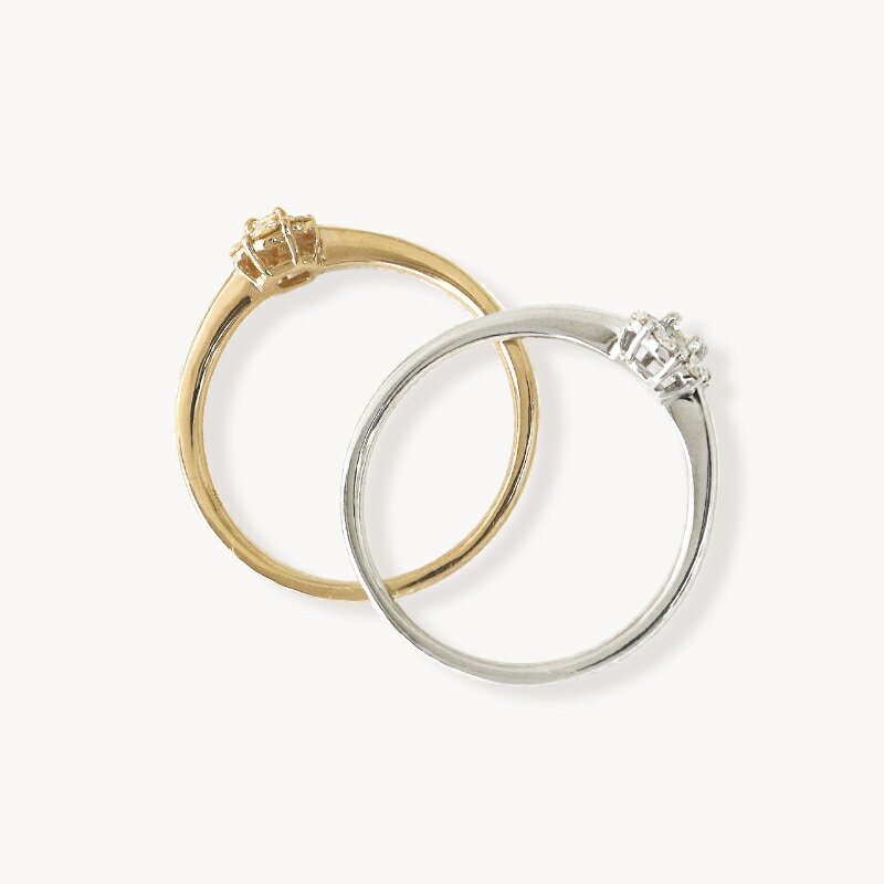 【ふるさと納税】＜ 甲府ジュエリー ＞ リング 指輪 ジュエリー レディース アクセサリー ダイヤモンド 天然 0.2ct 選べる地金 PT900 プラチナ K18 イエローゴールド バケットカット ラウンドカット ギフト プレゼント ジュエリーケース付 鑑別書付 保証書付 k109-076 サムネイル3