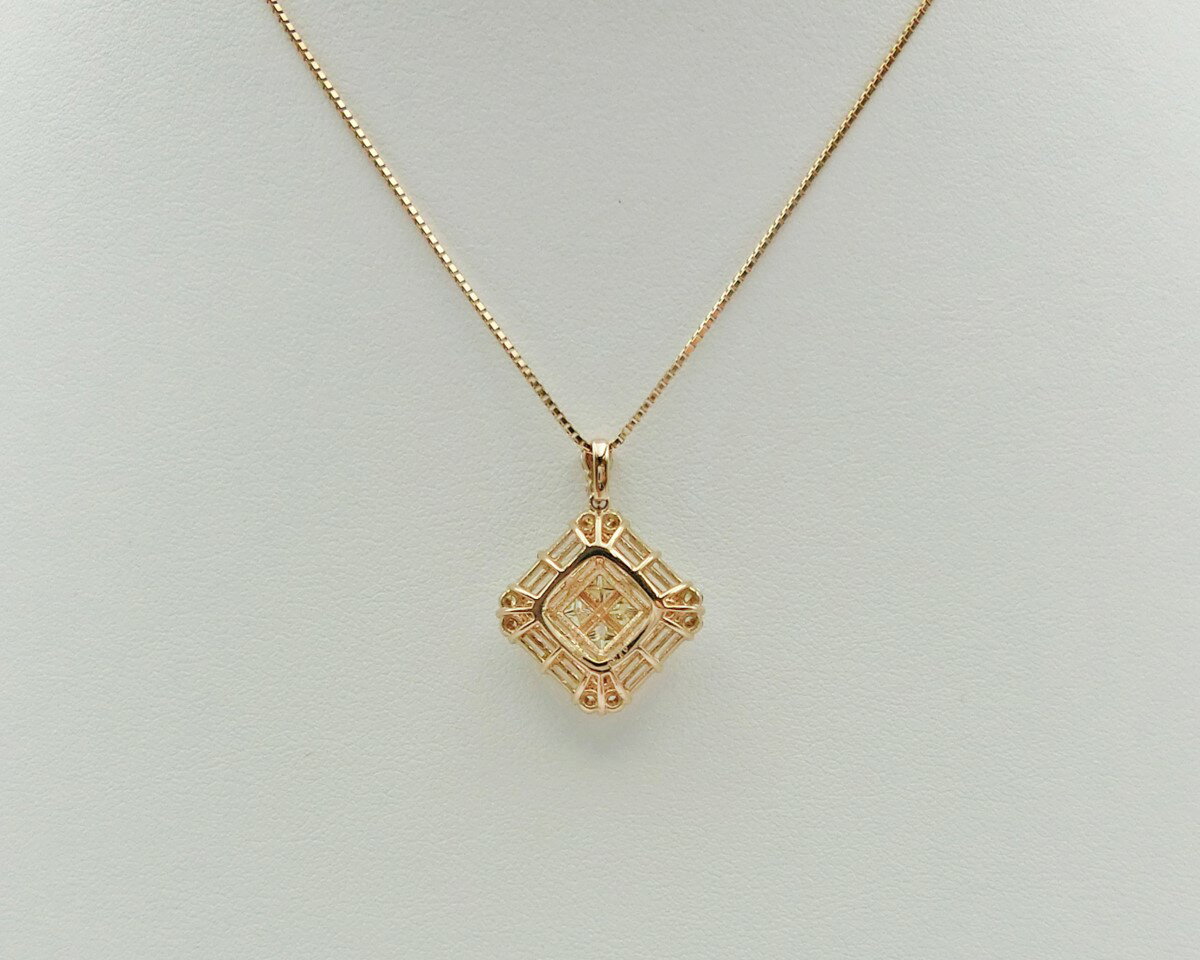 【ふるさと納税】＜ 甲府ジュエリー ＞ ネックレス ペンダント ジュエリー アクセサリー レディース K18 ピンクゴールド ダイヤモンド 1.5ct ギフト 鑑別書付 保証書付 k109-009 サムネイル2