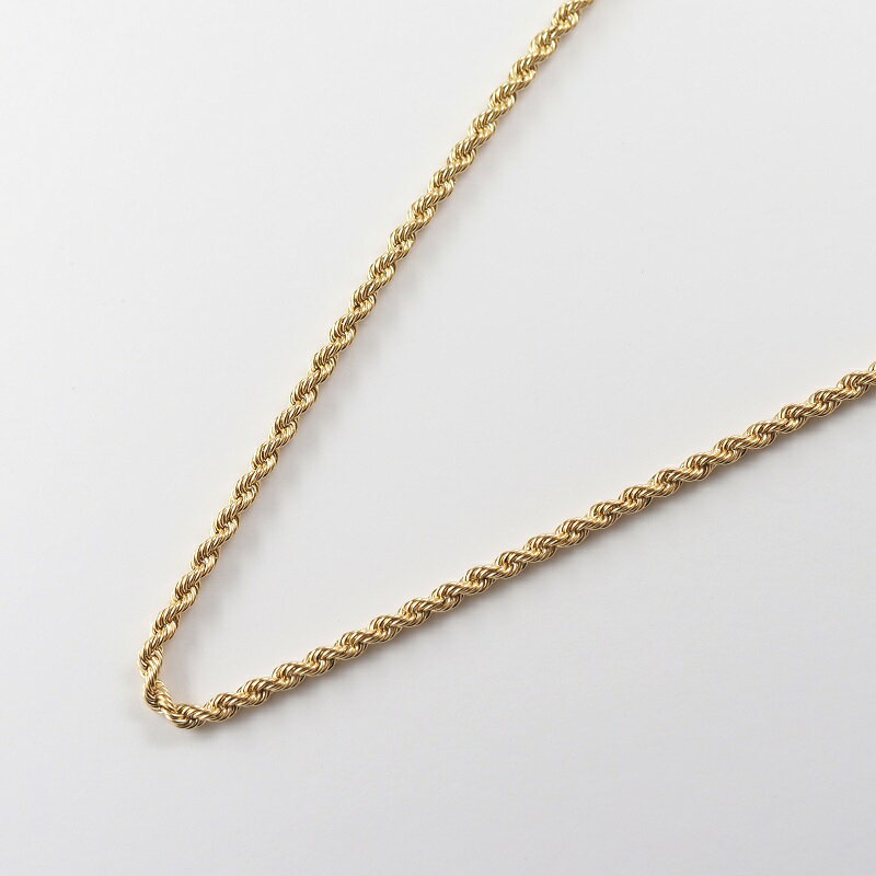 【ふるさと納税】＜ 甲府ジュエリー ＞ ネックレス ペンダント ジュエリー アクセサリー レディース メンズ K18 18金 ロープ rope チェーン 太め 50cm ギフト プレゼント 誕生日 ショッパー付 ジュエリーケース付 保証書付 k107-130 - 画像2
