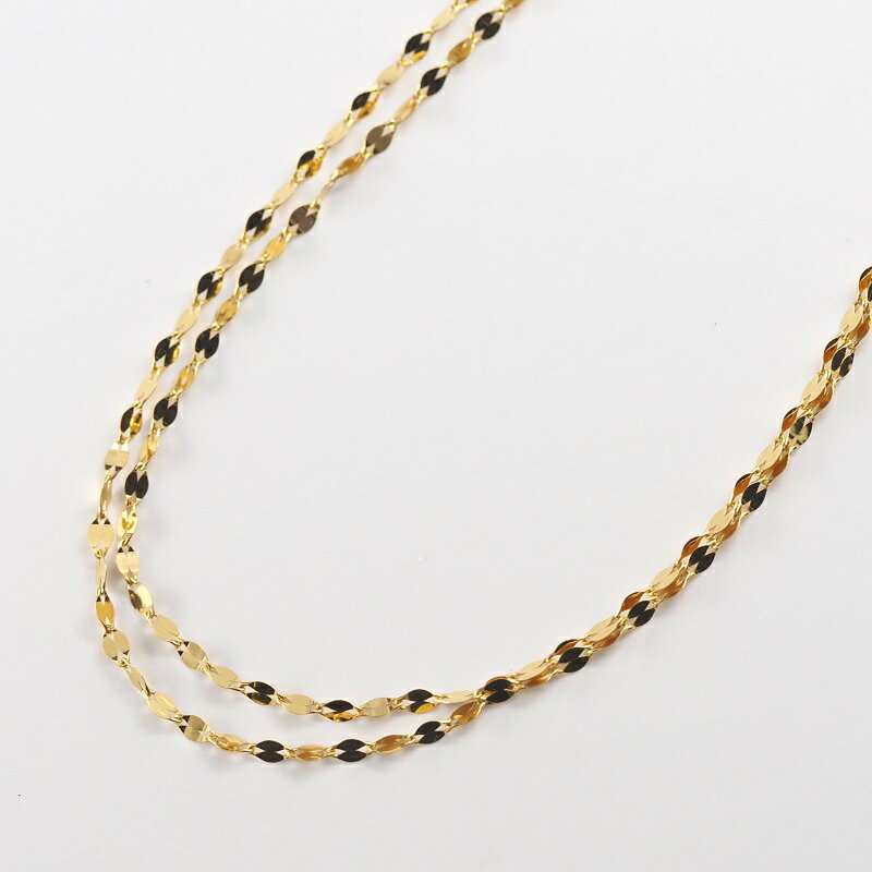 【ふるさと納税】＜ 甲府ジュエリー ＞ ネックレス ペンダント ジュエリー レディース メンズ アクセサリー K24 純金 シンプル 2連 ギフト プレゼント ジュエリーケース付 ショッパー付 保証書付 k107-158 サムネイル3