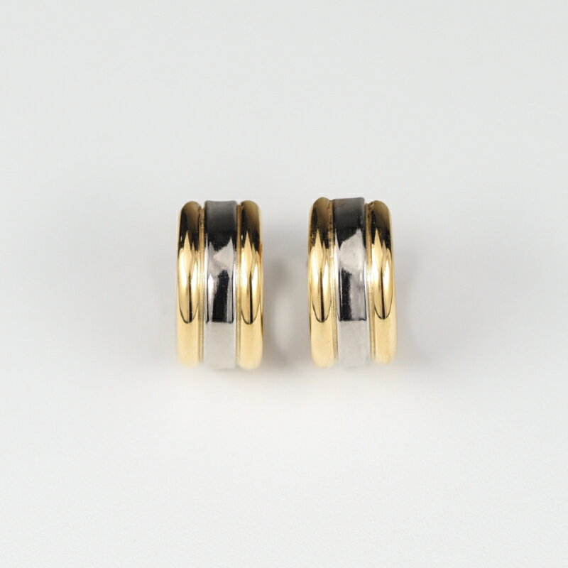 【ふるさと納税】＜ 甲府ジュエリー ＞ ピアス ジュエリー アクセサリー レディース K18 イエローゴールド Pt900 プラチナ グランド 2色 コンビピアス モダン ギフト プレゼント 誕生日 ジュエリーケース付 保証書付 k107-179 サムネイル3