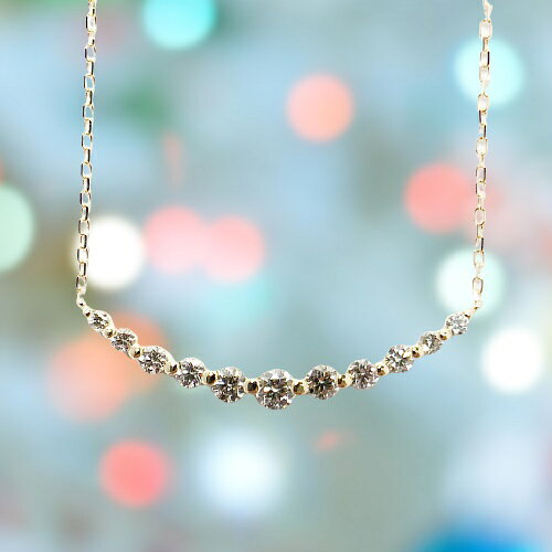 【ふるさと納税】＜ 甲府ジュエリー ＞ ネックレス ジュエリー アクセサリー レディース ダイヤモンド 0.5ct ハート&キューピッド ライン 18金 イエローゴールド ジュエリーケース付 鑑別書付 保証書付 k131-122 サムネイル2