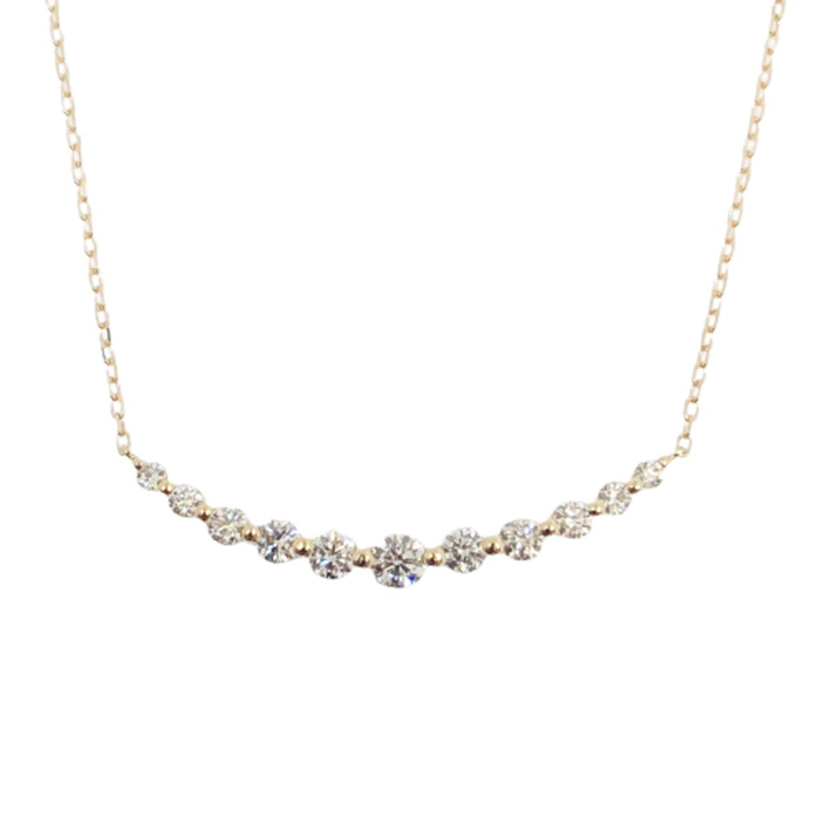 【ふるさと納税】＜ 甲府ジュエリー ＞ ネックレス ジュエリー アクセサリー レディース ダイヤモンド 0.5ct ハート&キューピッド ライン 18金 イエローゴールド ジュエリーケース付 鑑別書付 保証書付 k131-122 サムネイル3