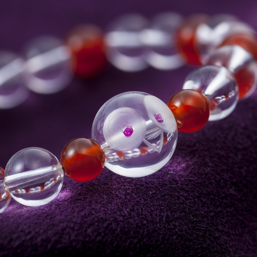 【ふるさと納税】ブレスレット ふくろう ルビー お守り 保証書付 k126-027 送料無料 サムネイル2