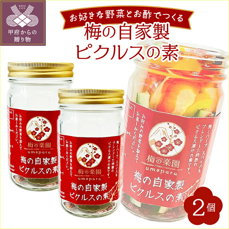 ピクルス 梅 ピクルスの素 2個セット 本格的 自家製 スパイス ハーブ k099-009