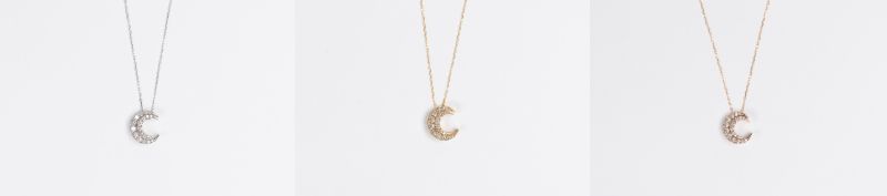 【ふるさと納税】 ネックレス ペンダント ジュエリー レディース アクセサリー ダイヤモンド 0.3ct 選べる地金 PT900 プラチナ K18 イエローゴールド ピンクゴールド ムーン 月 リバーシブル ギフト プレゼント ジュエリーボックス 鑑別書付 保証書付 k160-051 サムネイル2