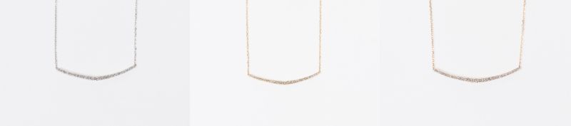 【ふるさと納税】＜ 甲府ジュエリー ＞ ネックレス ペンダント ジュエリー レディース アクセサリー ダイヤモンド 0.5ct 選べる地金 PT900 プラチナ K18 イエローゴールド ピンクゴールド ライン シンプル ギフト プレゼント ジュエリーボックス 鑑別書付 保証書付 k160-057 サムネイル2