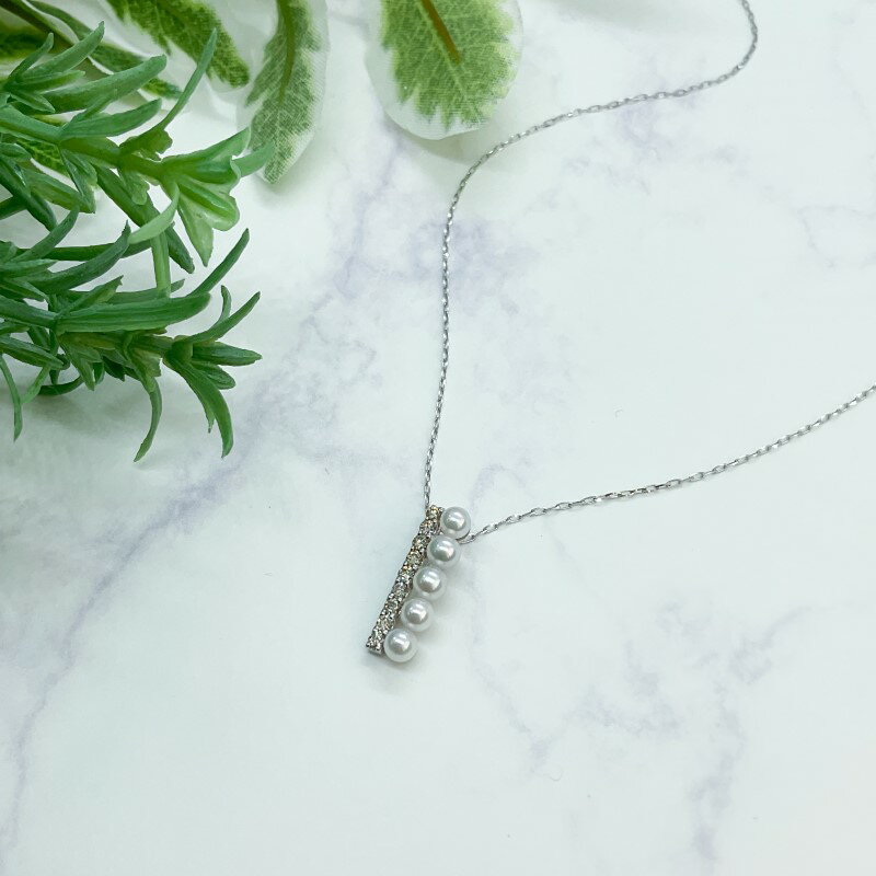 【ふるさと納税】＜ 甲府ジュエリー ＞ ペンダント ネックレス ジュエリー アクセサリ— レディース ダイヤモンド 0.15ct あこや真珠 ベビーパール 選べる地金 K18 イエローゴールド ホワイトゴールド シンプル ジュエリーケース ペーパーバッグ付 保証書付 k152-013 サムネイル3